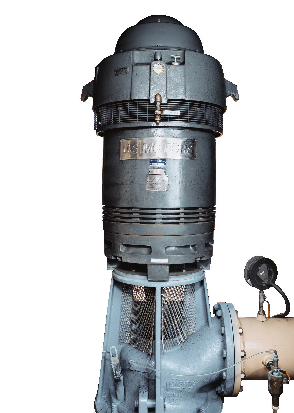 Vintage US Motors electric pump motor used in water infrastructure