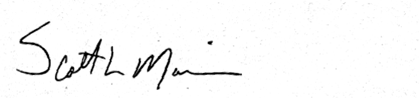 Signature of Scott L. Morris