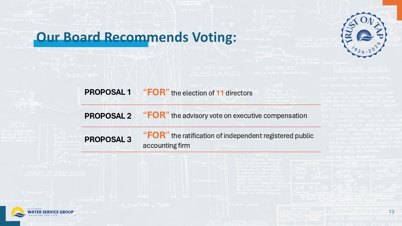 Accessible PDF of 2026 Annual Meeting, Stockholder Outreach presentation available under Documents dropdown menu
