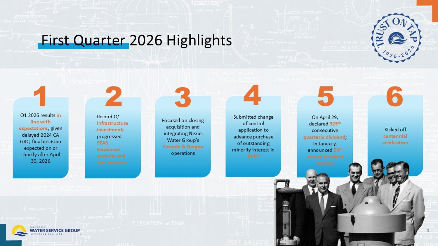 Accessible PDF for First Quarter 2025 Earnings Presentation available under Documents dropdown menu upon remediation