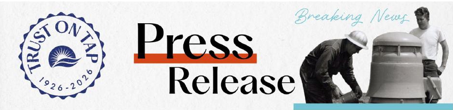 Trust on Tap 1926-2026 logo Press Release header