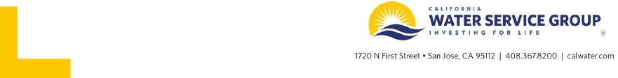 California Water Service Group footer