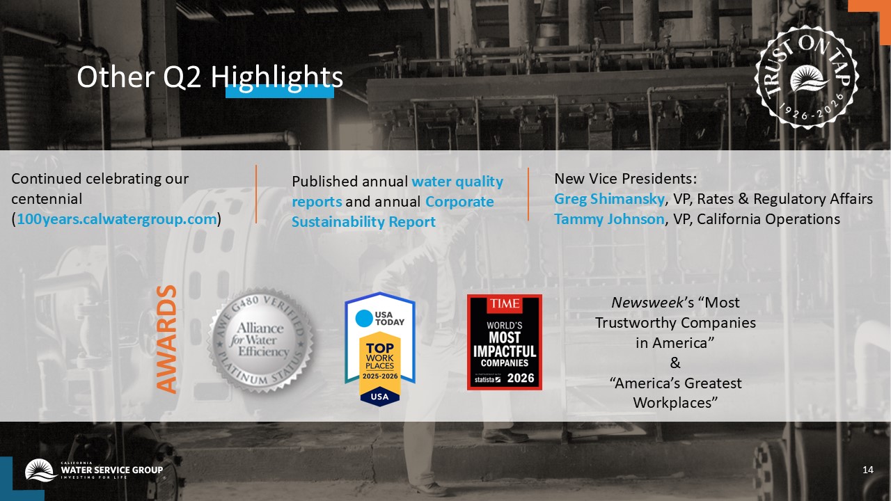Accessible PDF or 2Q26 Earnings Presentation available soon under Document Links dropdown